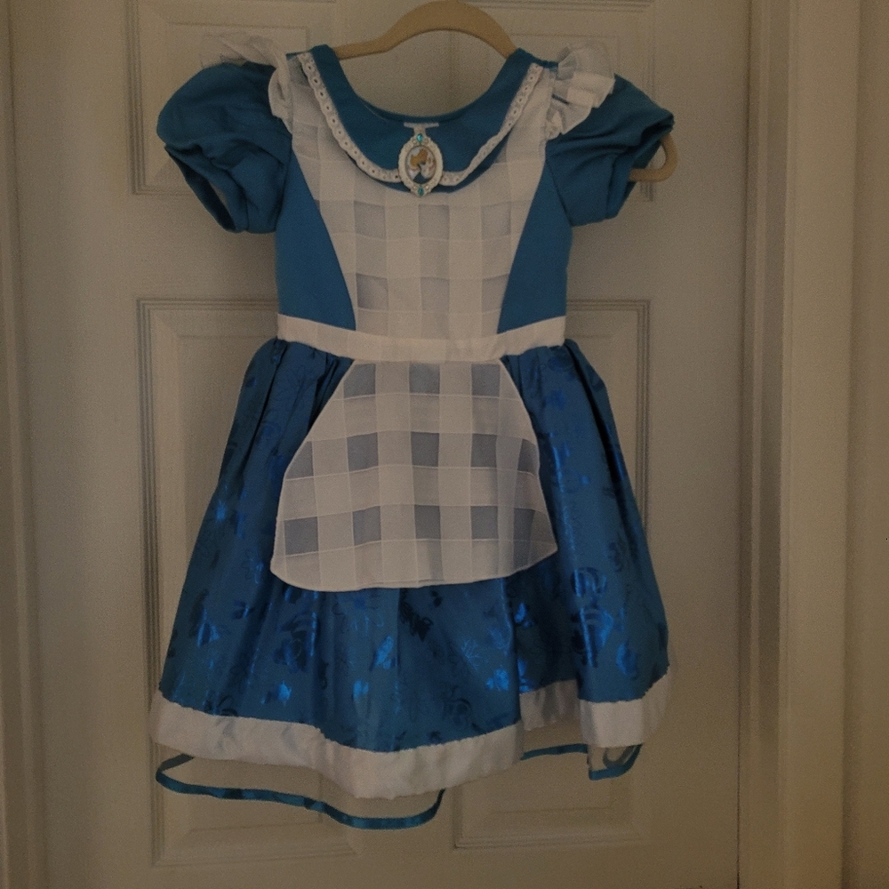 Blue and White Kids Costume Dress
